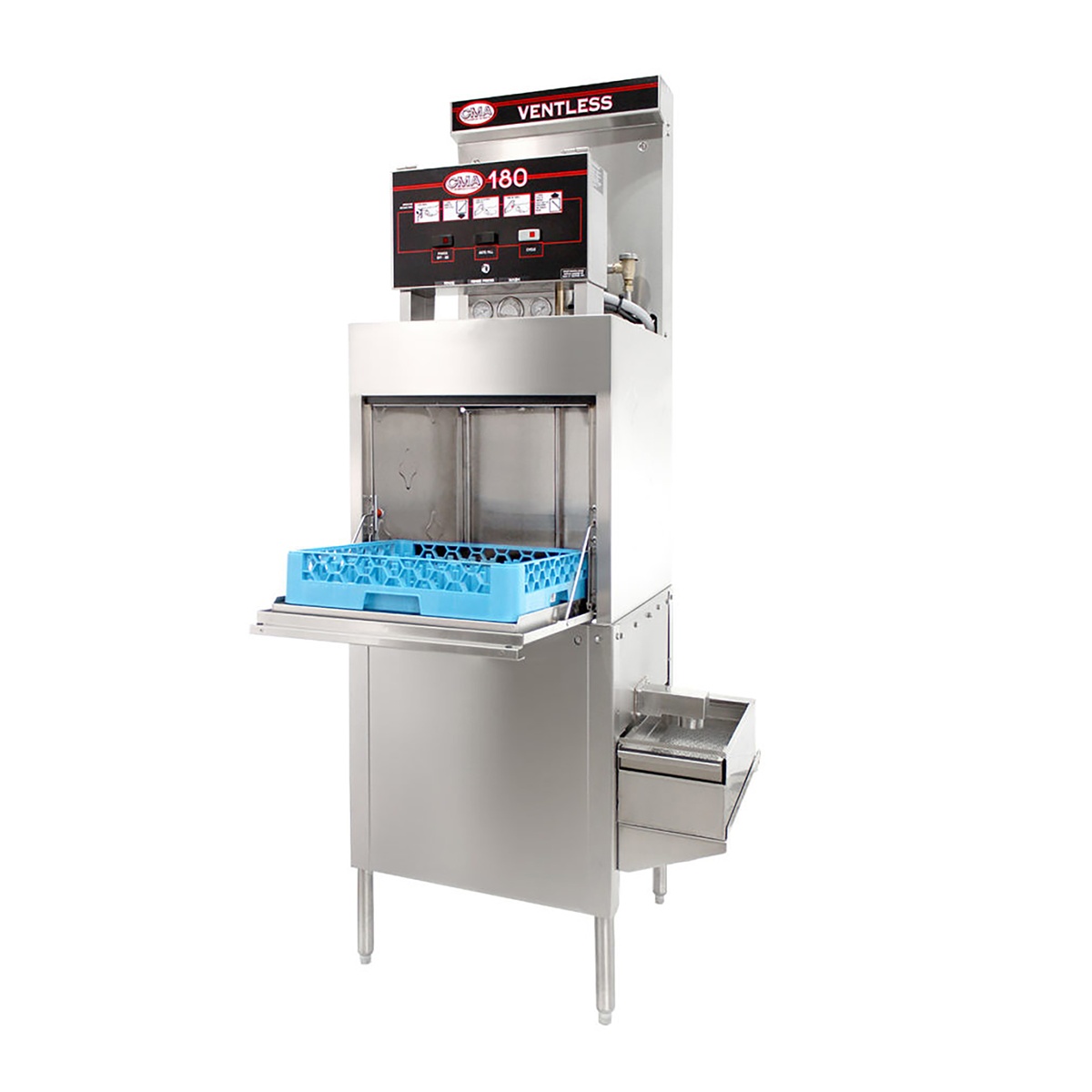 CMA 180-VL FL ventless door-type dishwasher with front-loading lift-up door