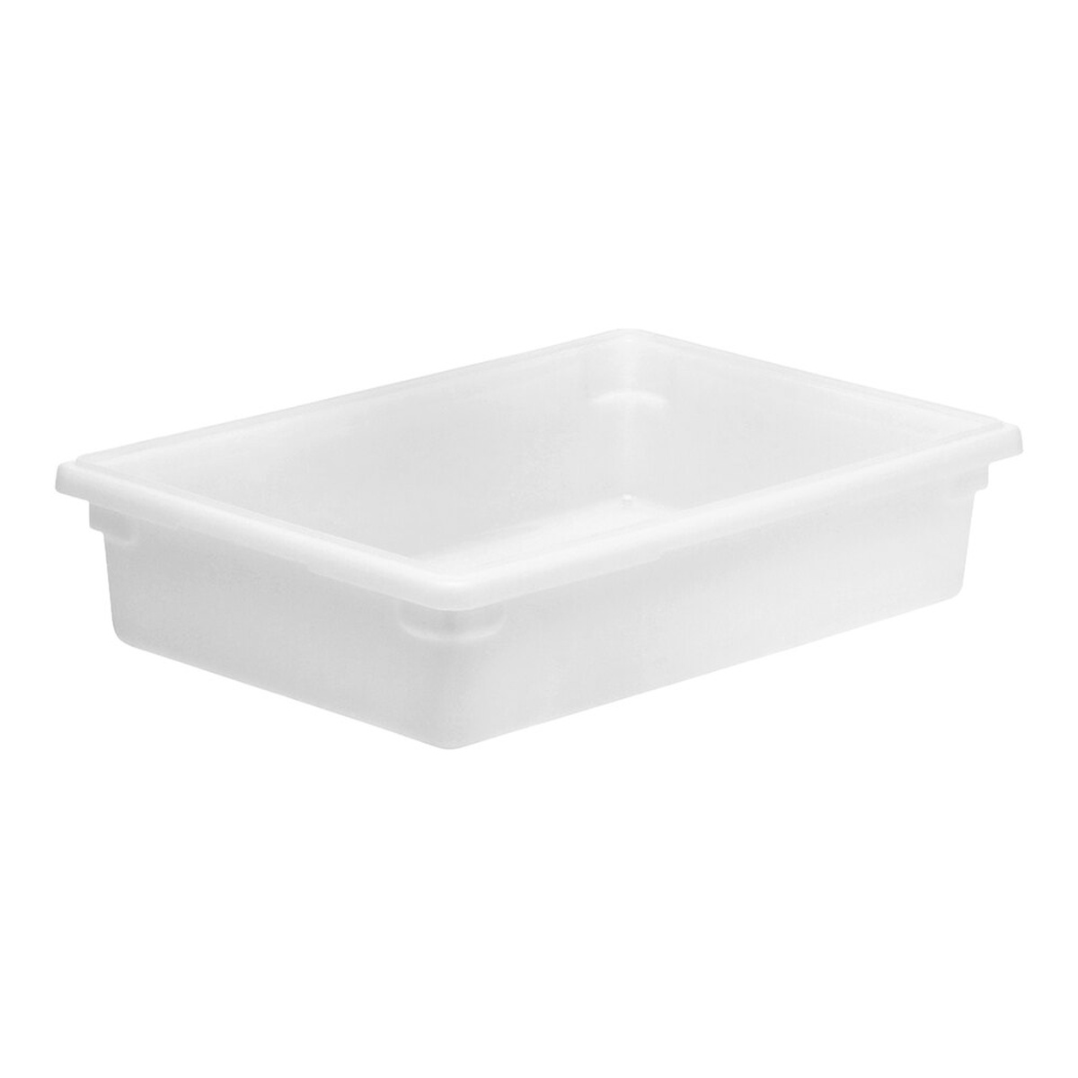 Cambro 18266P148 white polyethylene food storage box on white background