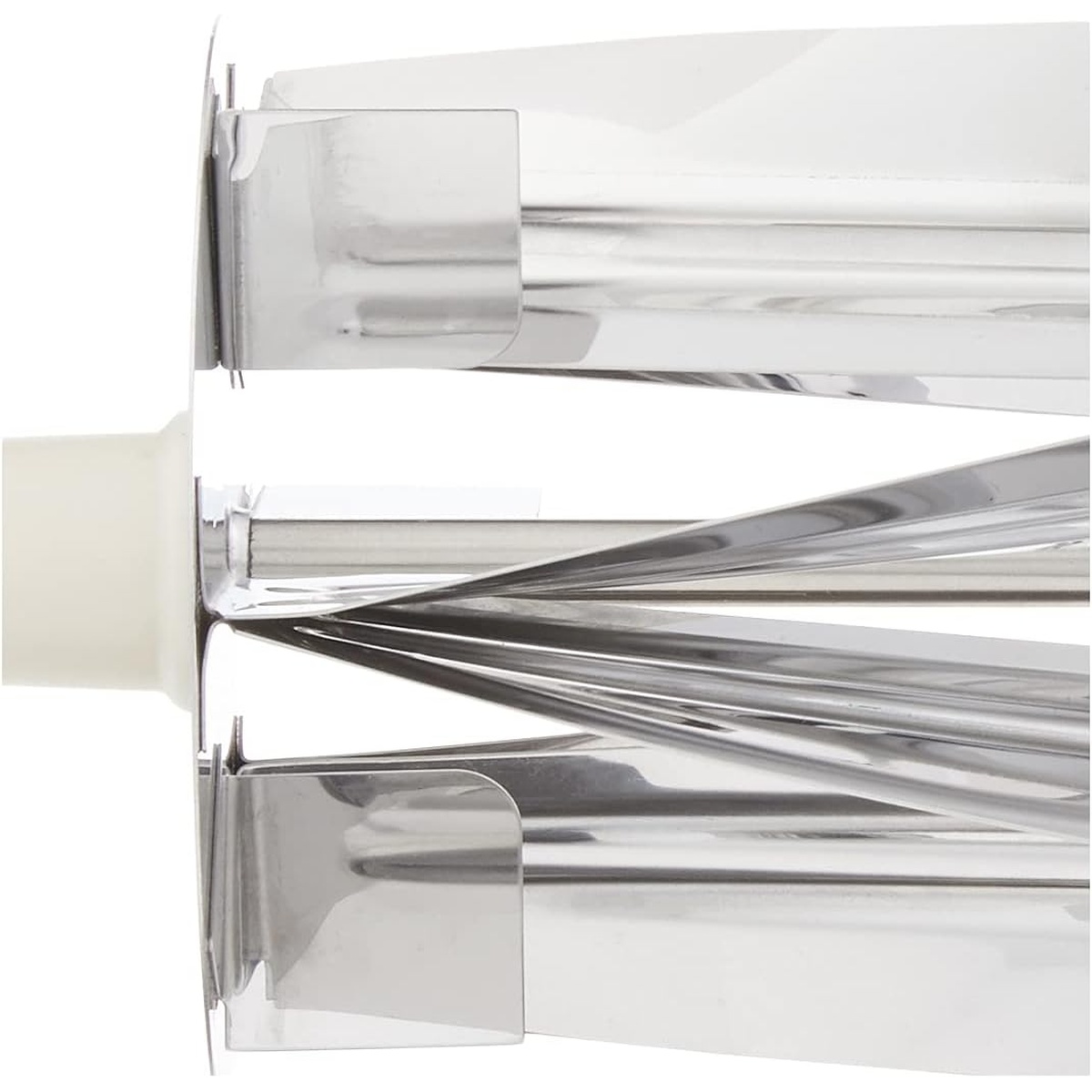 Close-up of Ateco croissant cutter stainless steel blades showing precision cutting edges