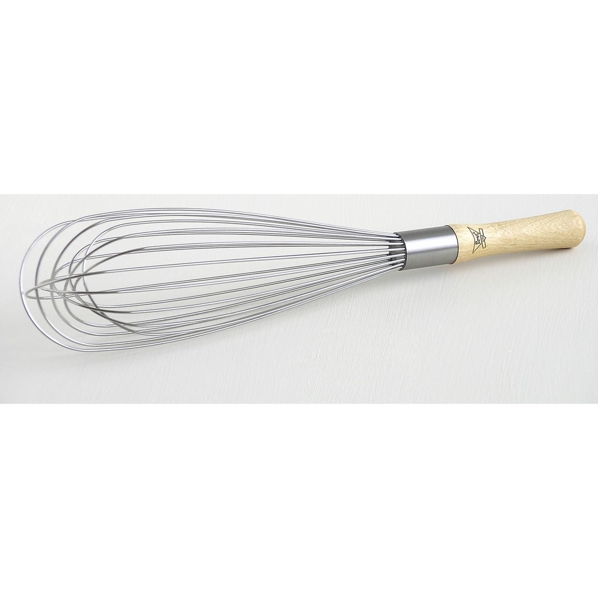Best Manufacturers 20SW 20-inch French Whip with lacquered birch wood handle and stainless steel spring wire loops