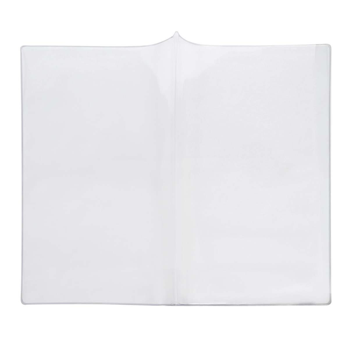 H. Risch menu cover open flat showing the centered spine and two interior pocket panels