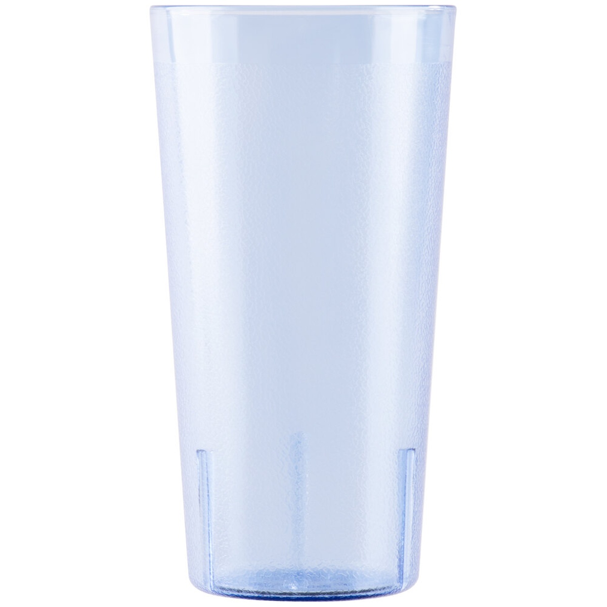Cambro 2000P401 Colorware 22 oz. slate blue SAN plastic tumbler with pebbled textured exterior