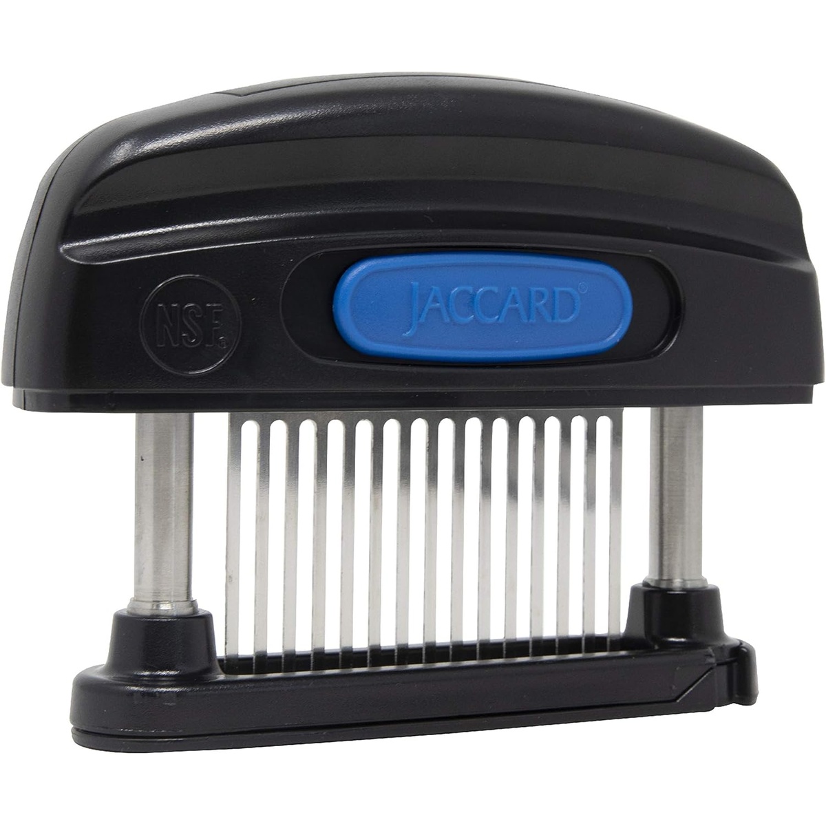 Jaccard 200315NS 15-blade hand-held meat tenderizer with stainless steel knives and black ABS housing
