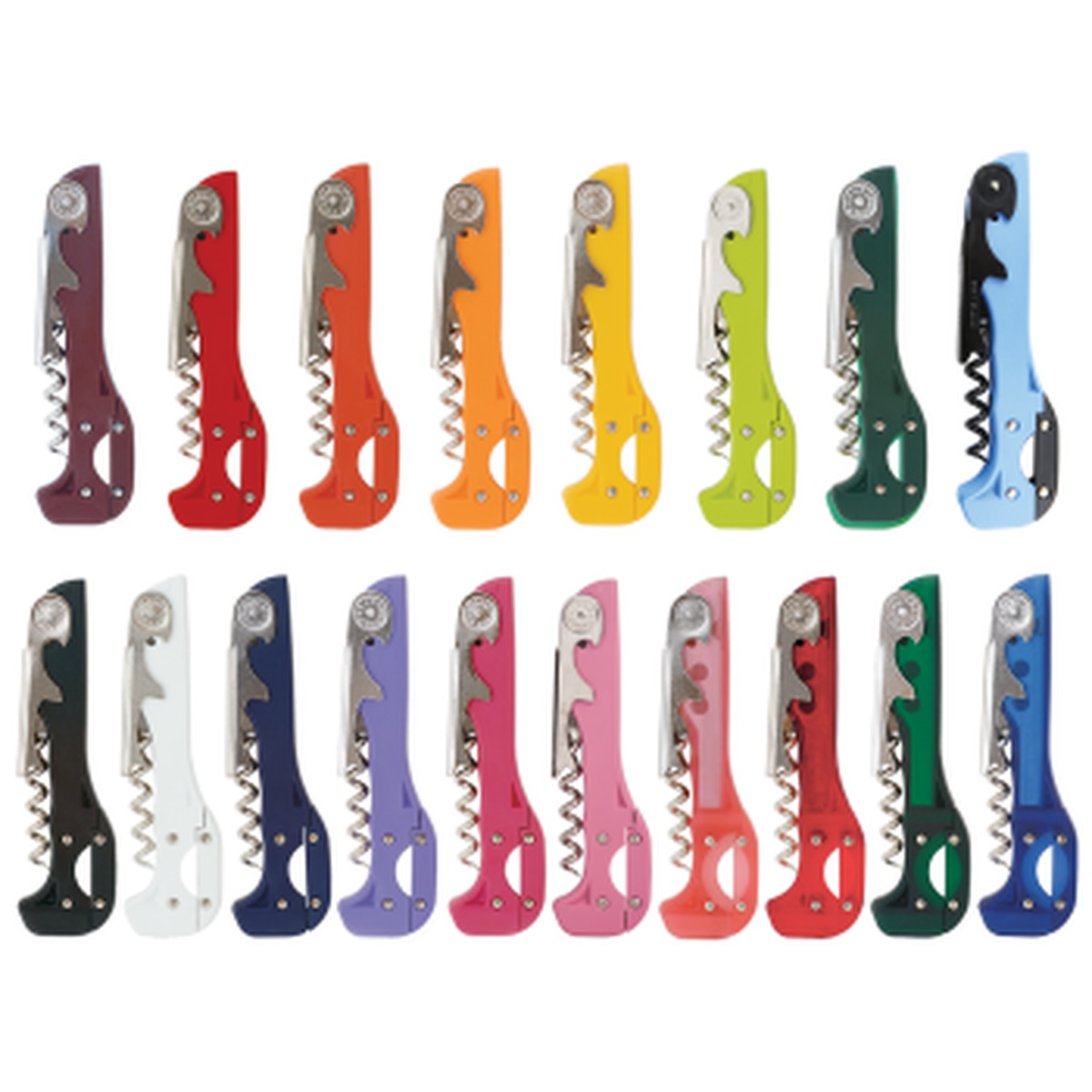 Franmara Boomerang Two-Step Waiter's Corkscrew shown in full range of available colors