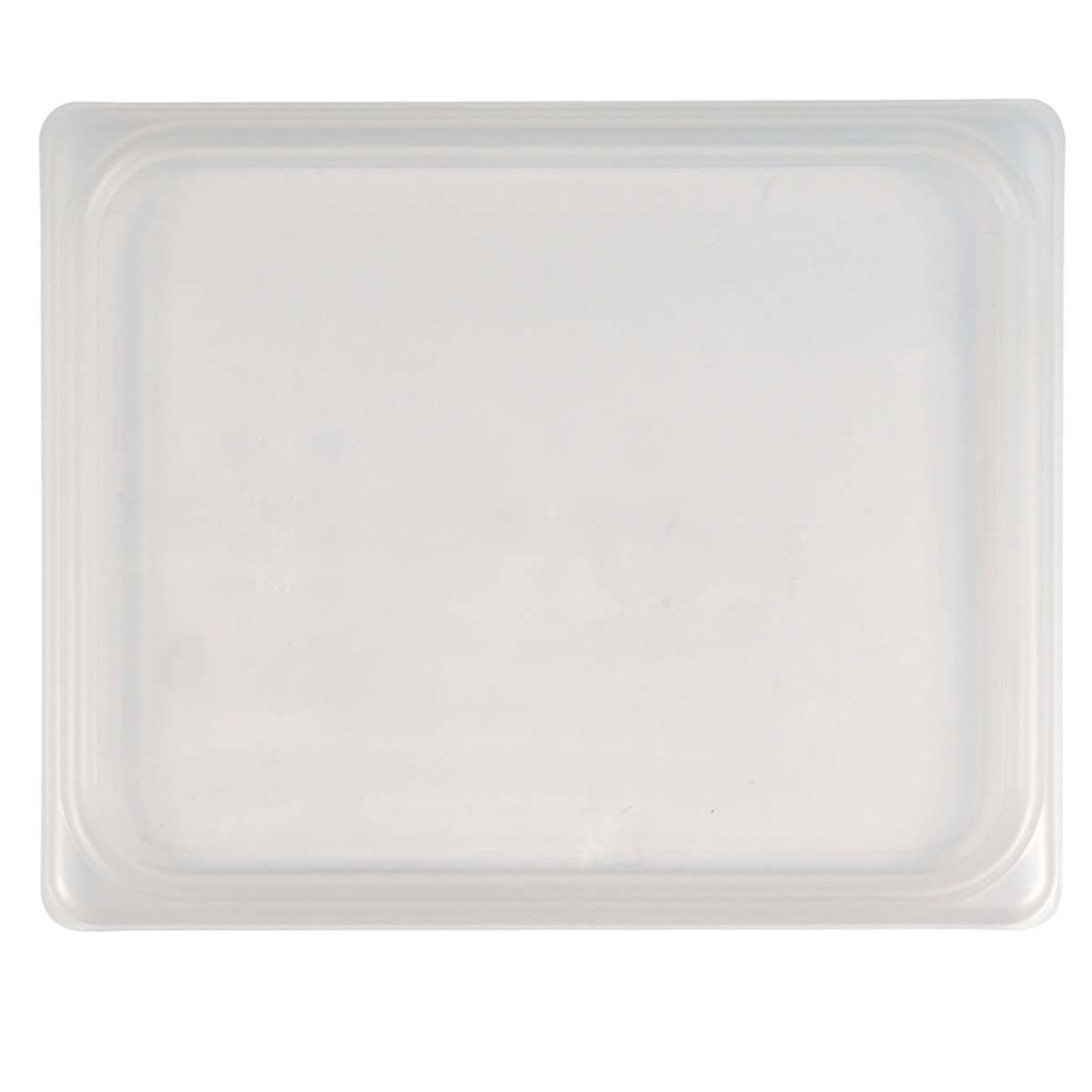 Cambro 20PPCWSC190 half-size pan seal cover, top-down flat view showing inner seal rim