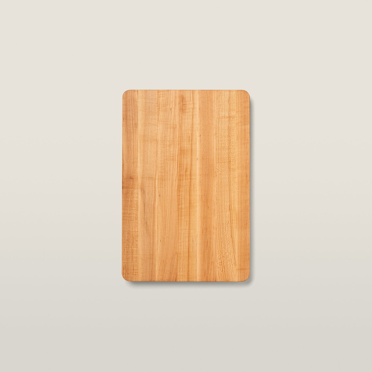 John Boos rectangular maple cutting board, top view