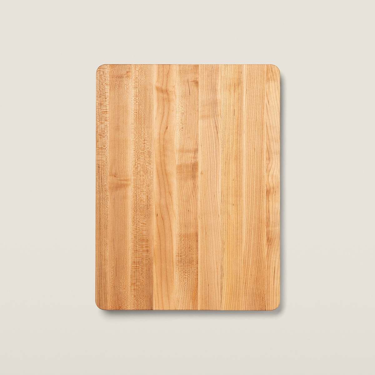 John Boos 214 Chop-N-Slice maple cutting board top-down view showing edge-grain construction