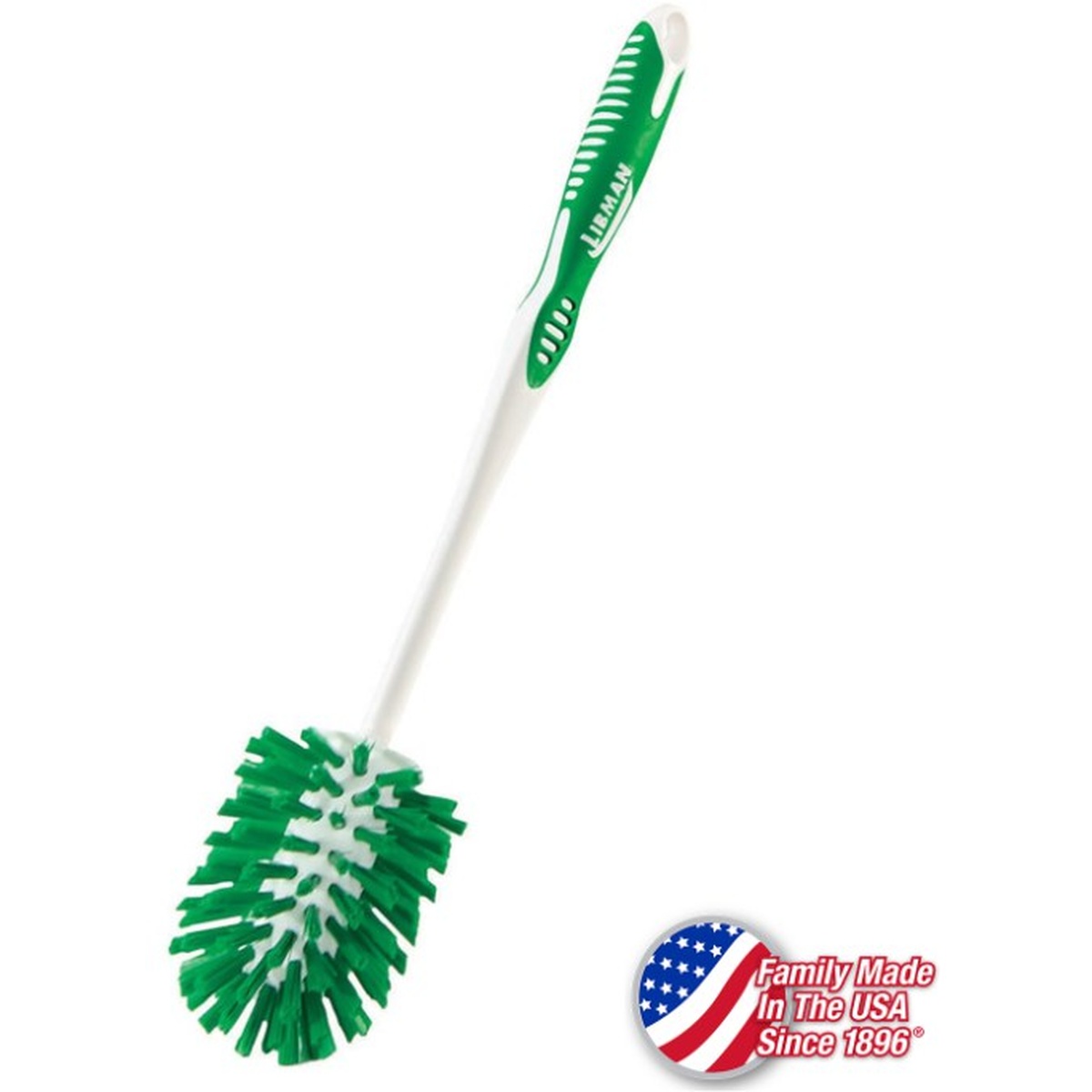 Libman 22 Designer Bowl Brush with green U-shaped brush head and ergonomic rubber grip handle