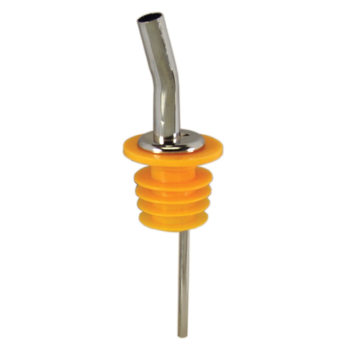 Spill-Stop 220-60 Jet Por chrome liquor pourer with orange extra large Poly-Kork