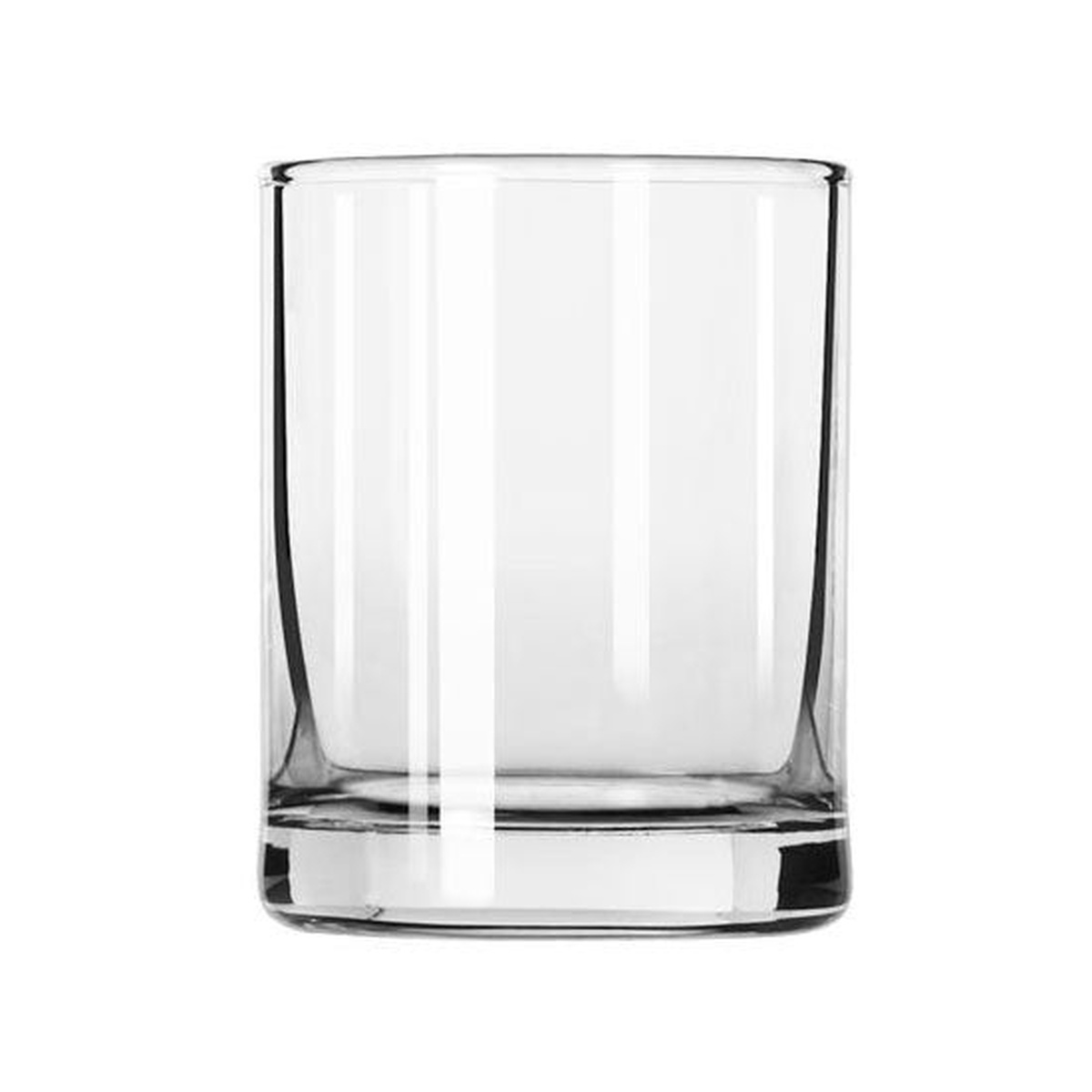 Libbey 2303 Lexington clear glass whiskey shot glass, straight-sided with thick base, 3 oz capacity
