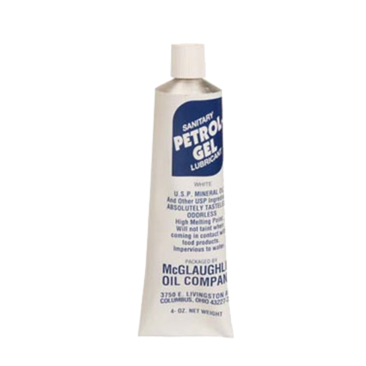 McGlaughlin Oil Co. Petro-Gel 4 oz sanitary lubricant tube