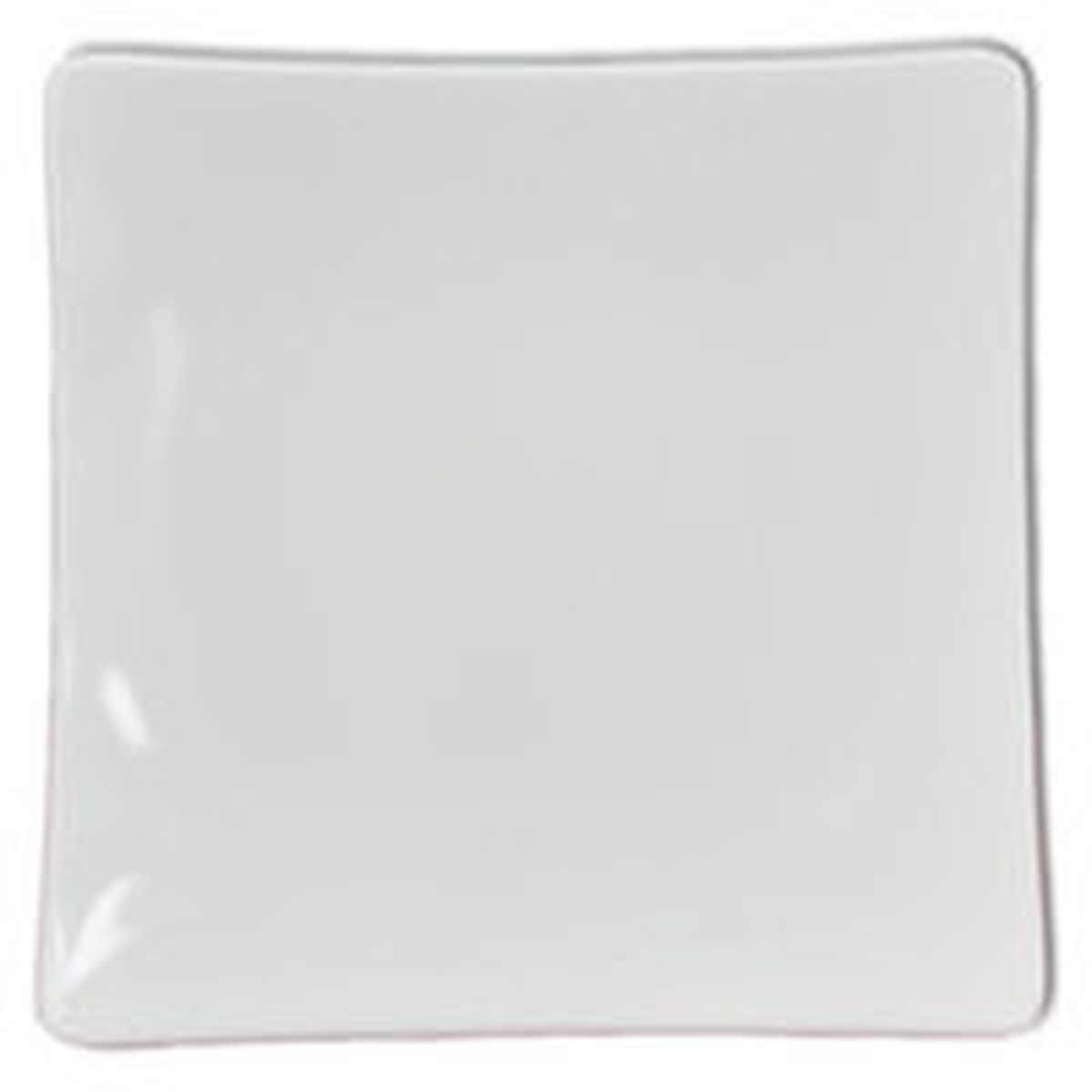 Thunder Group 24007WT white square melamine plate top-down view