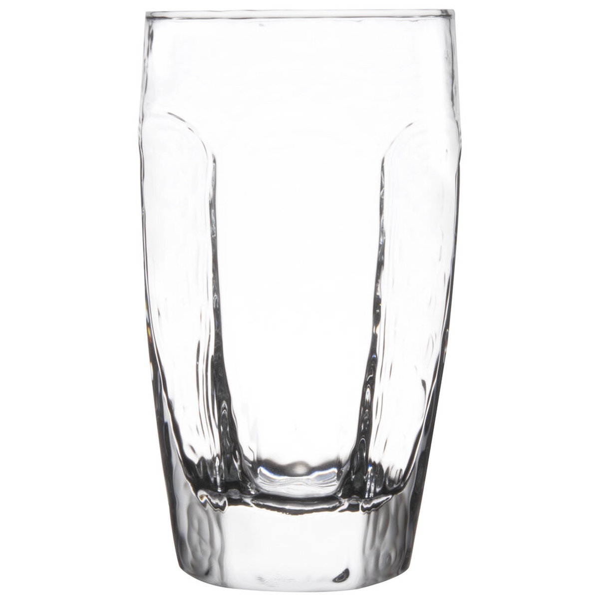 Libbey 2488 Chivalry 12 oz. clear beverage glass with hammered exterior and paneled sides