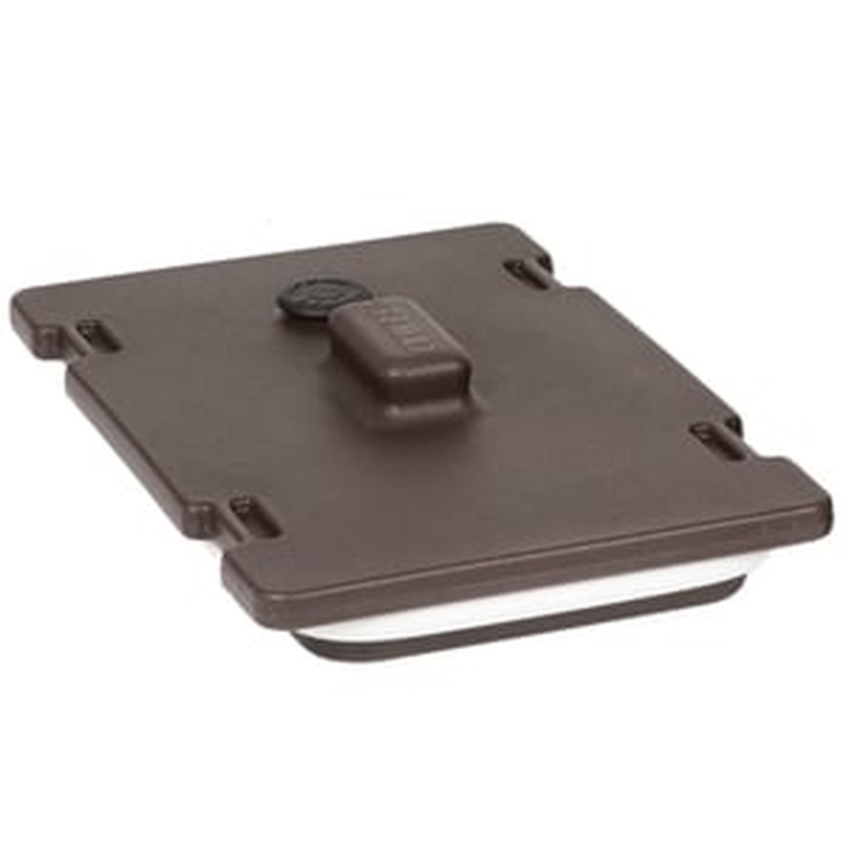 Cambro Camtainer lid detail showing integrated vent cap for pressure equalization