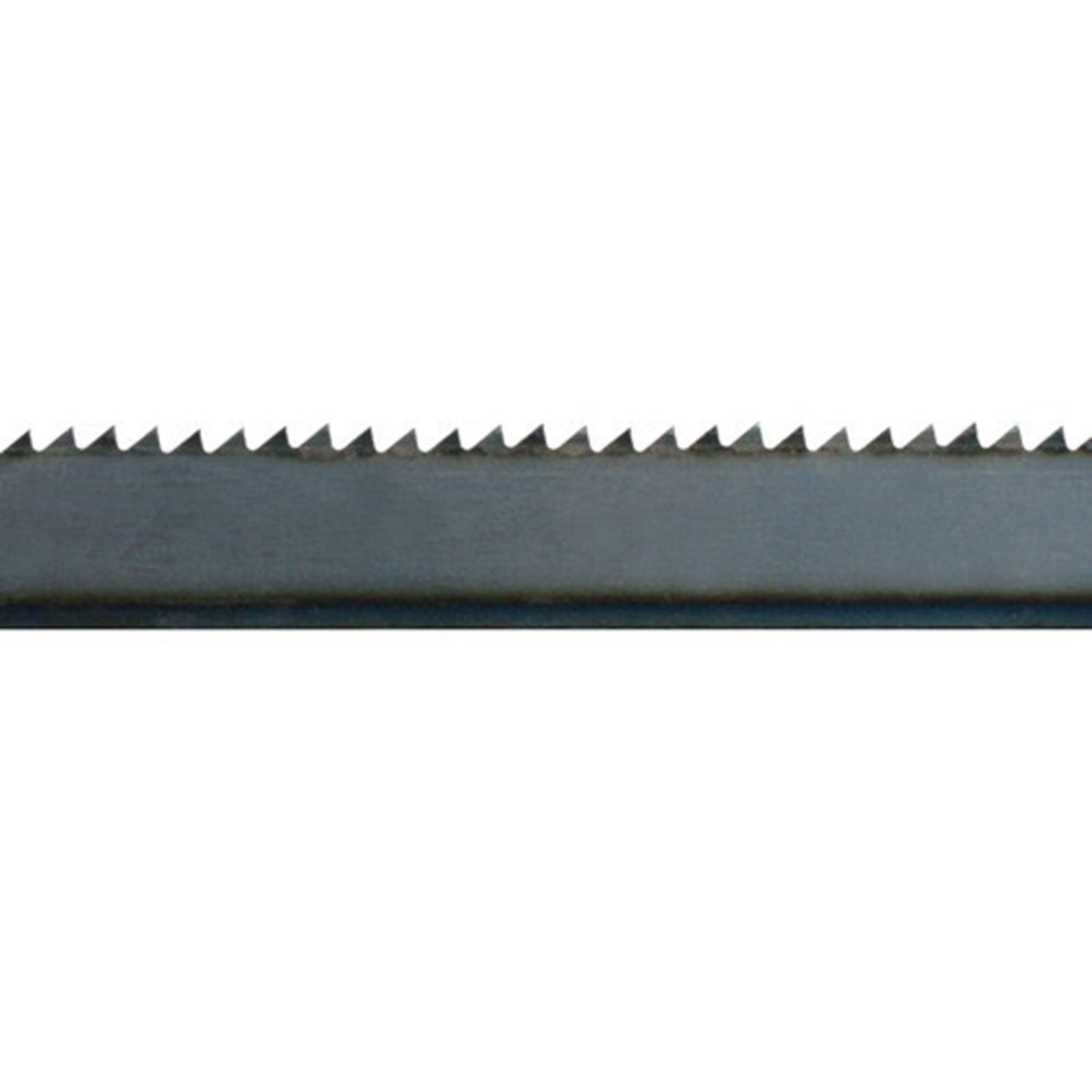 Close-up of KASCO 25-inch Kam-Lok butcher saw replacement blade showing precision-ground serrated teeth