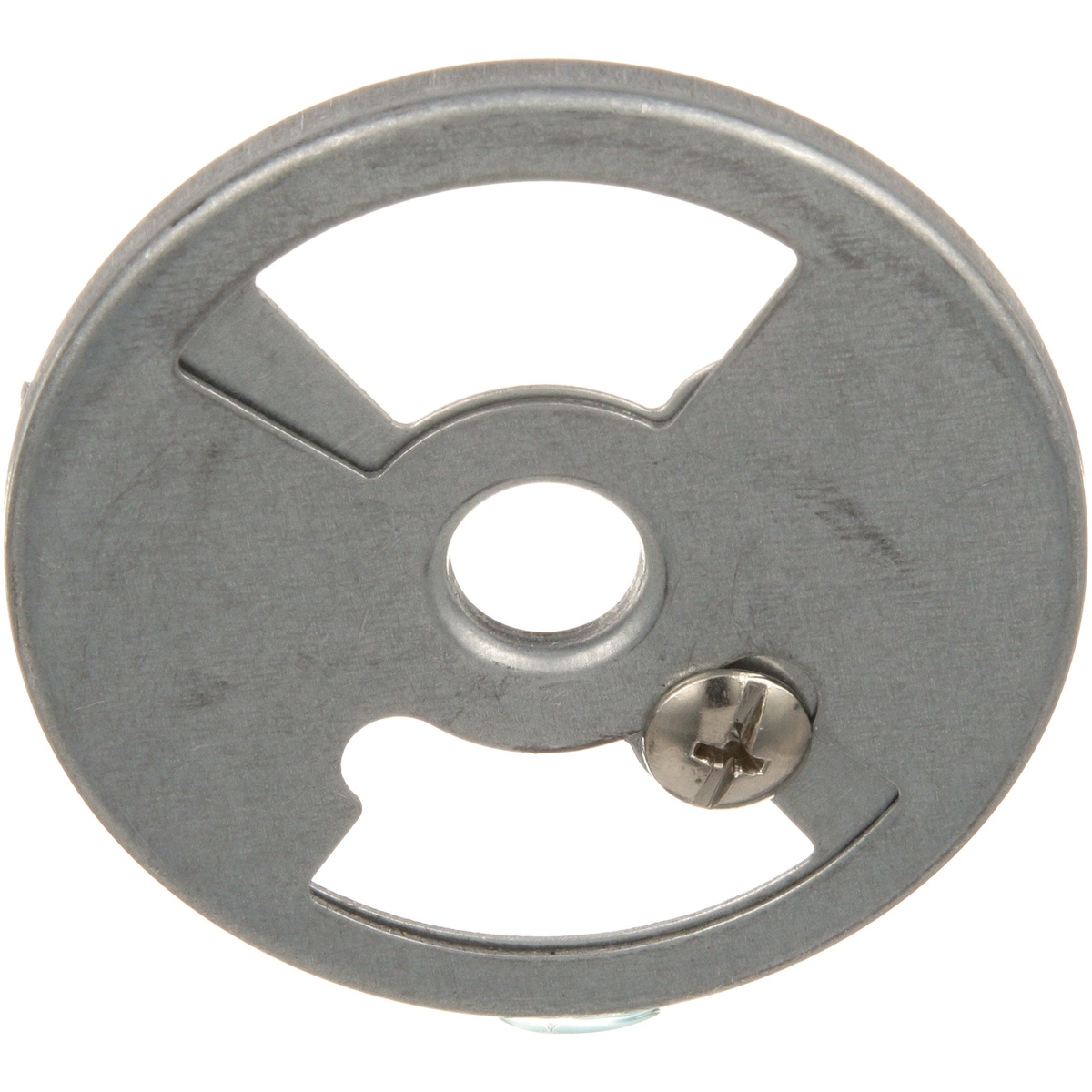 AllPoints 261472 air shutter front face view showing 2-slot cutouts and central hole