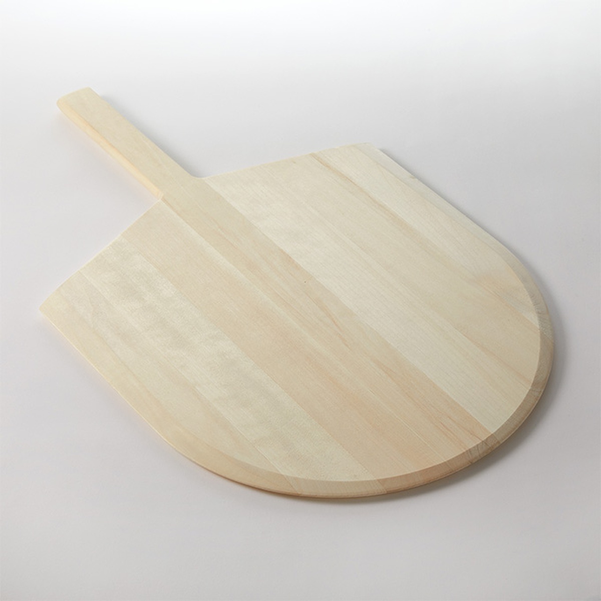 American Metalcraft 2616 deluxe poplar wood pizza peel with short handle and tapered blade