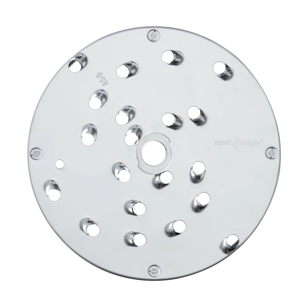 Robot Coupe 28165 stainless steel 9mm grating disc front view