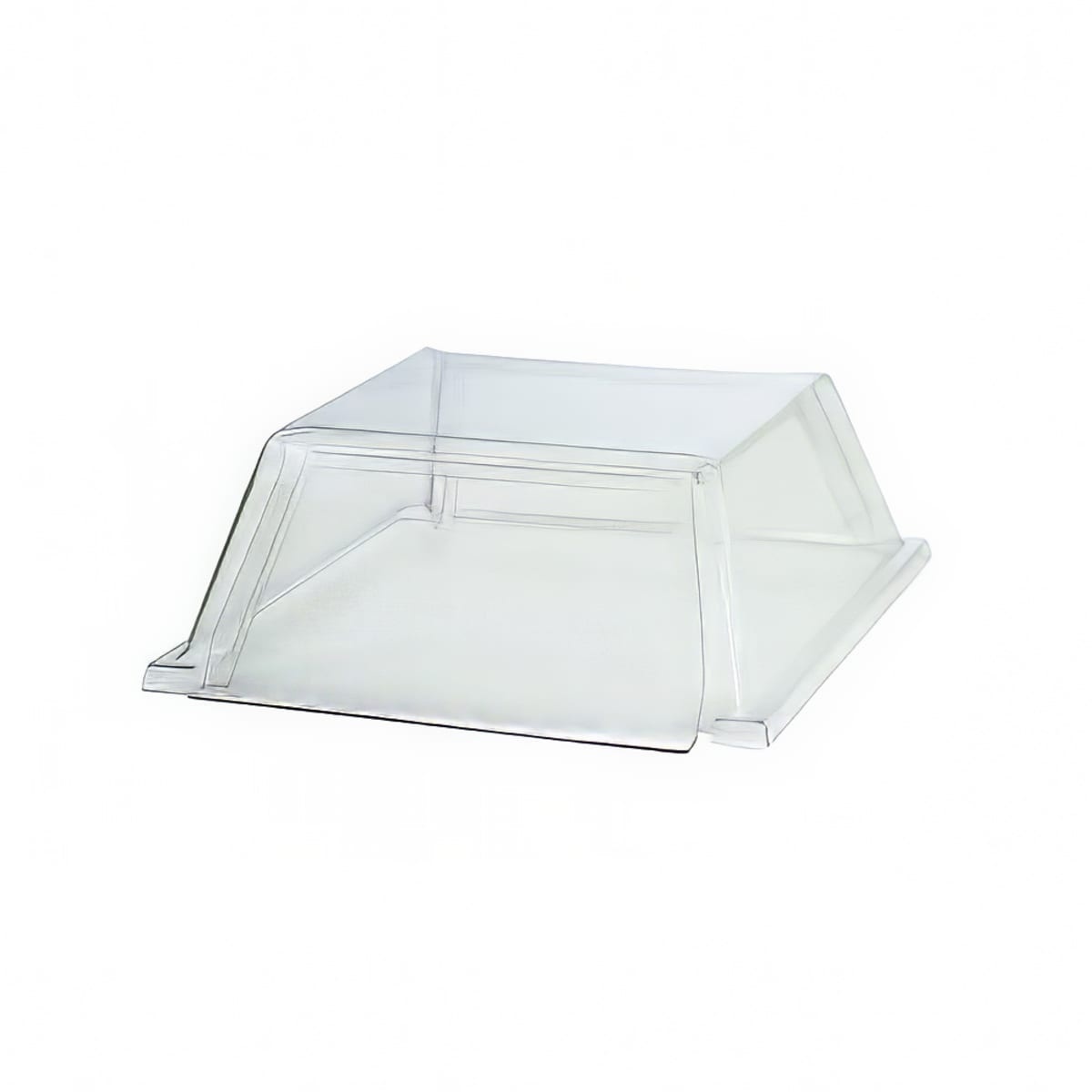 Star 30SG-2D clear polycarbonate two-door sneeze guard for roller grills, angled view showing double-door access panels