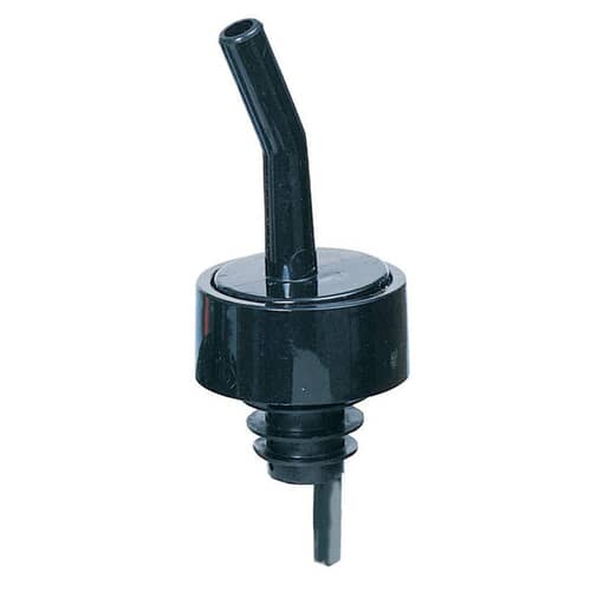 Spill-Stop 320-02 Whiskeygate black liquor pourer with black collar ultrathane cork