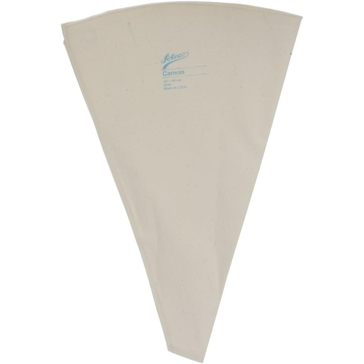 Ateco 3218 18-inch beige canvas pastry bag with Ateco branding, shown flat against white background