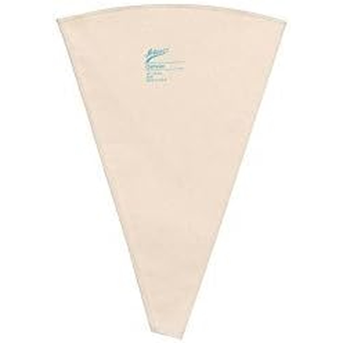 Ateco 3221 21-inch canvas pastry decorating bag, cream colored triangular bag with stitched top
