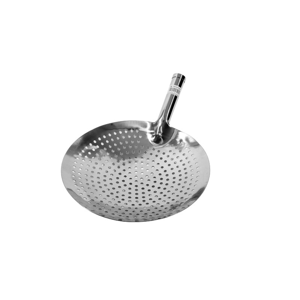 Town 32911 Mandarin Strainer with 11-inch perforated stainless steel bowl and integrated angled handle