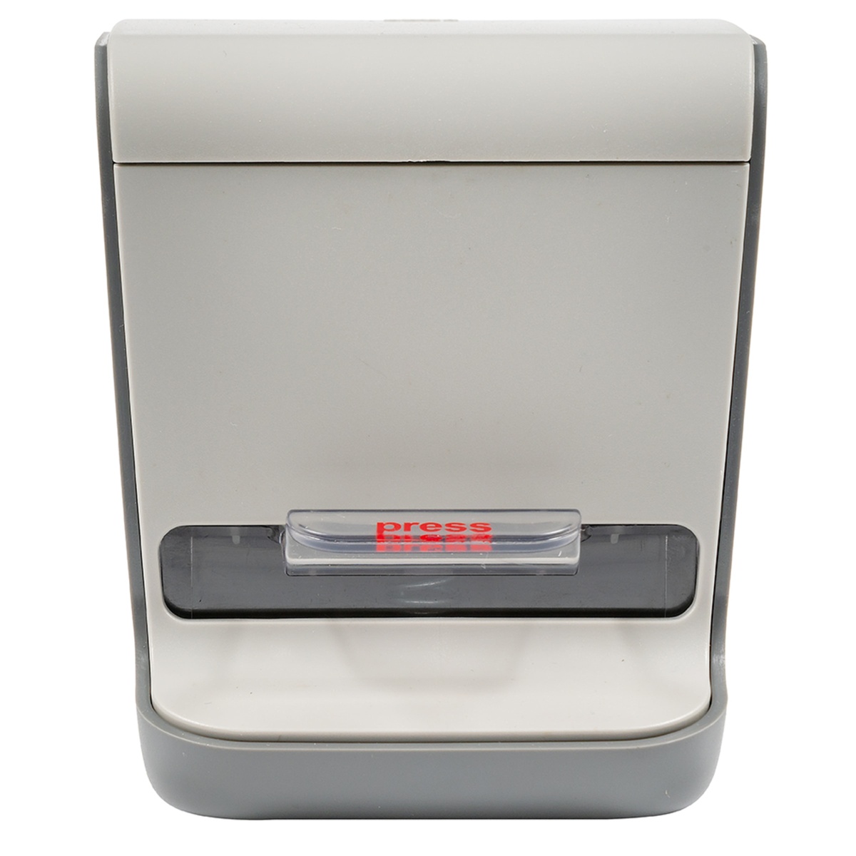 Tablecraft 336P toothpick dispenser front view highlighting the press button dispense mechanism