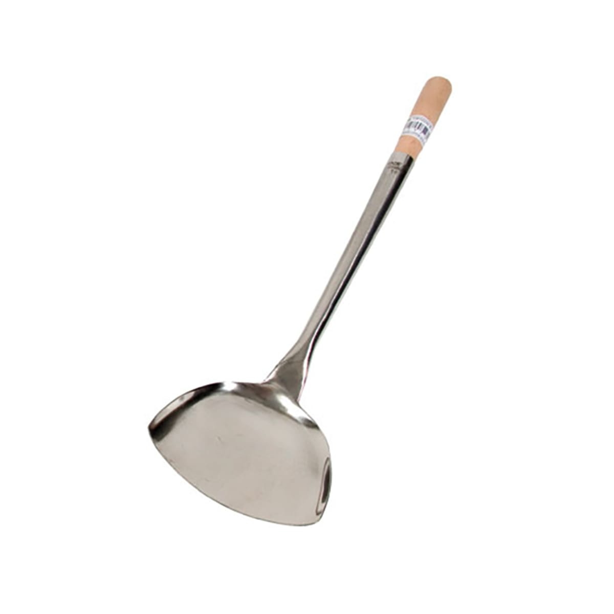 Town 33971 stainless steel wok shovel with wood handle, 19-1/2 inch length
