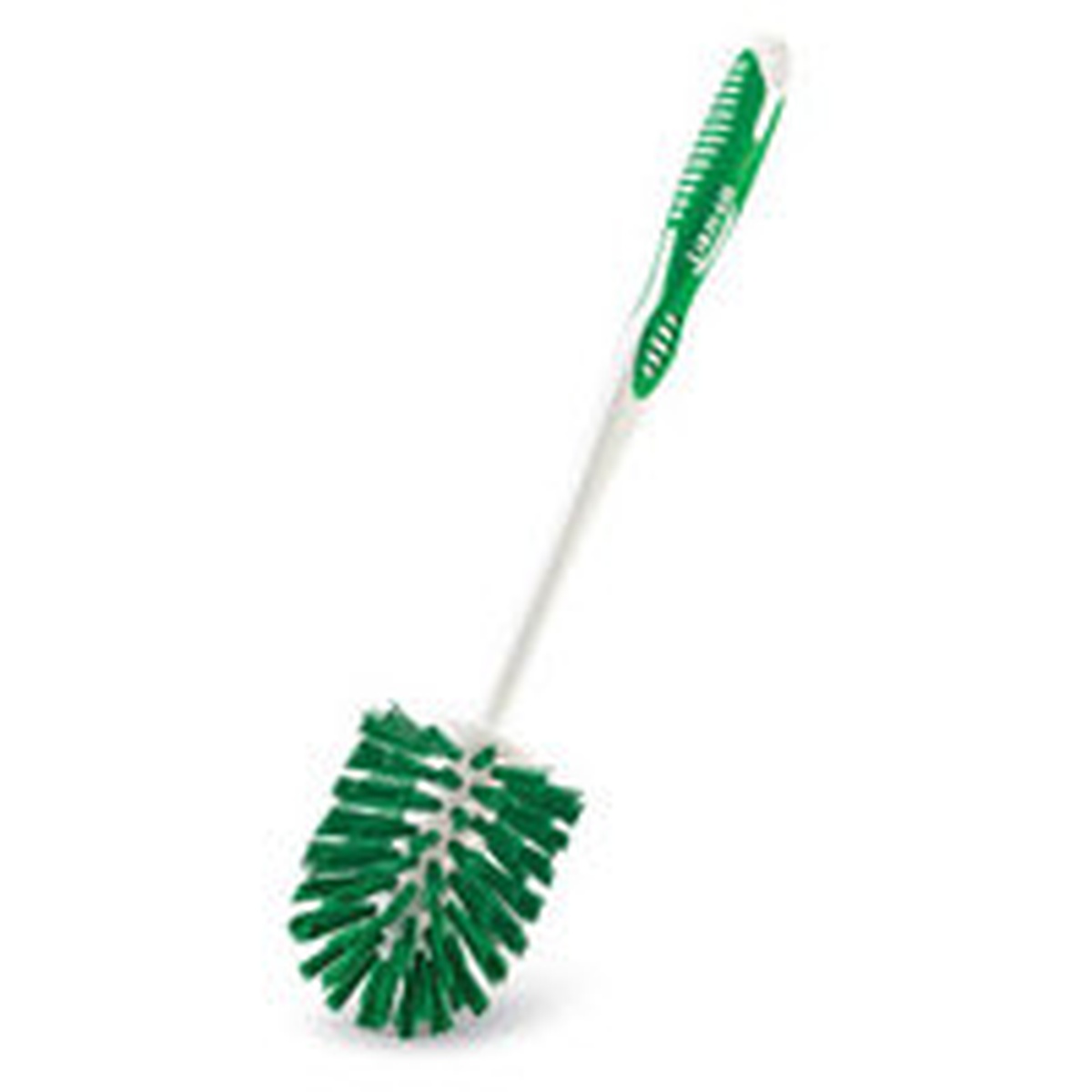 Libman Commercial 34 toilet bowl brush showing dense green recycled PET bristles