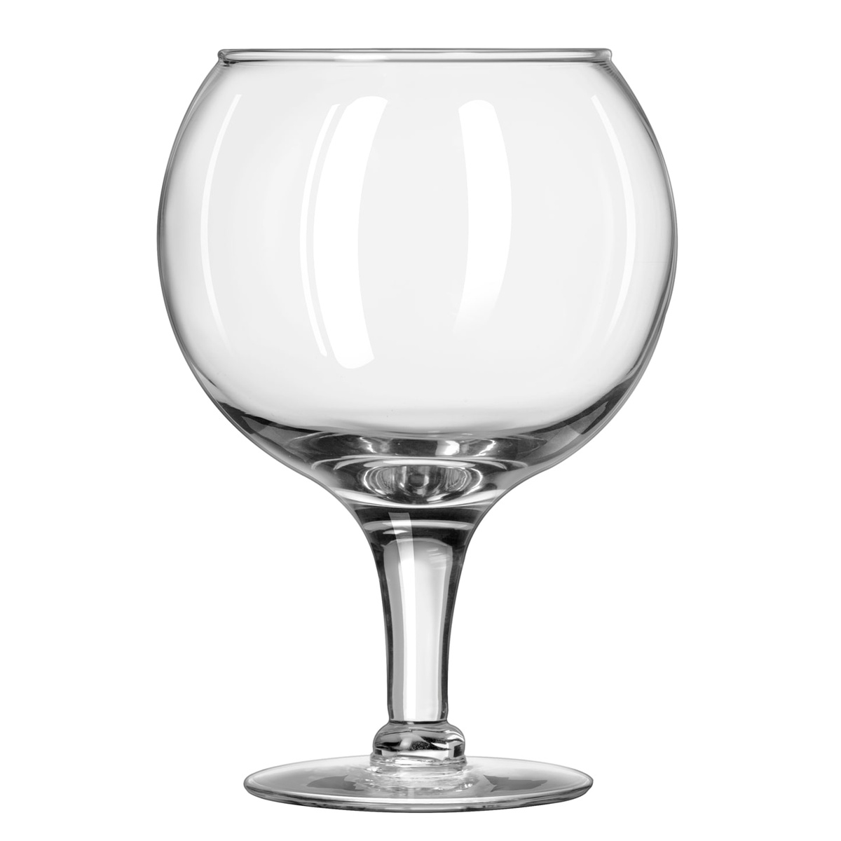 Libbey 3407 Super Schooner 53 oz clear hand-blown footed glass with large curved bowl and tapered stem
