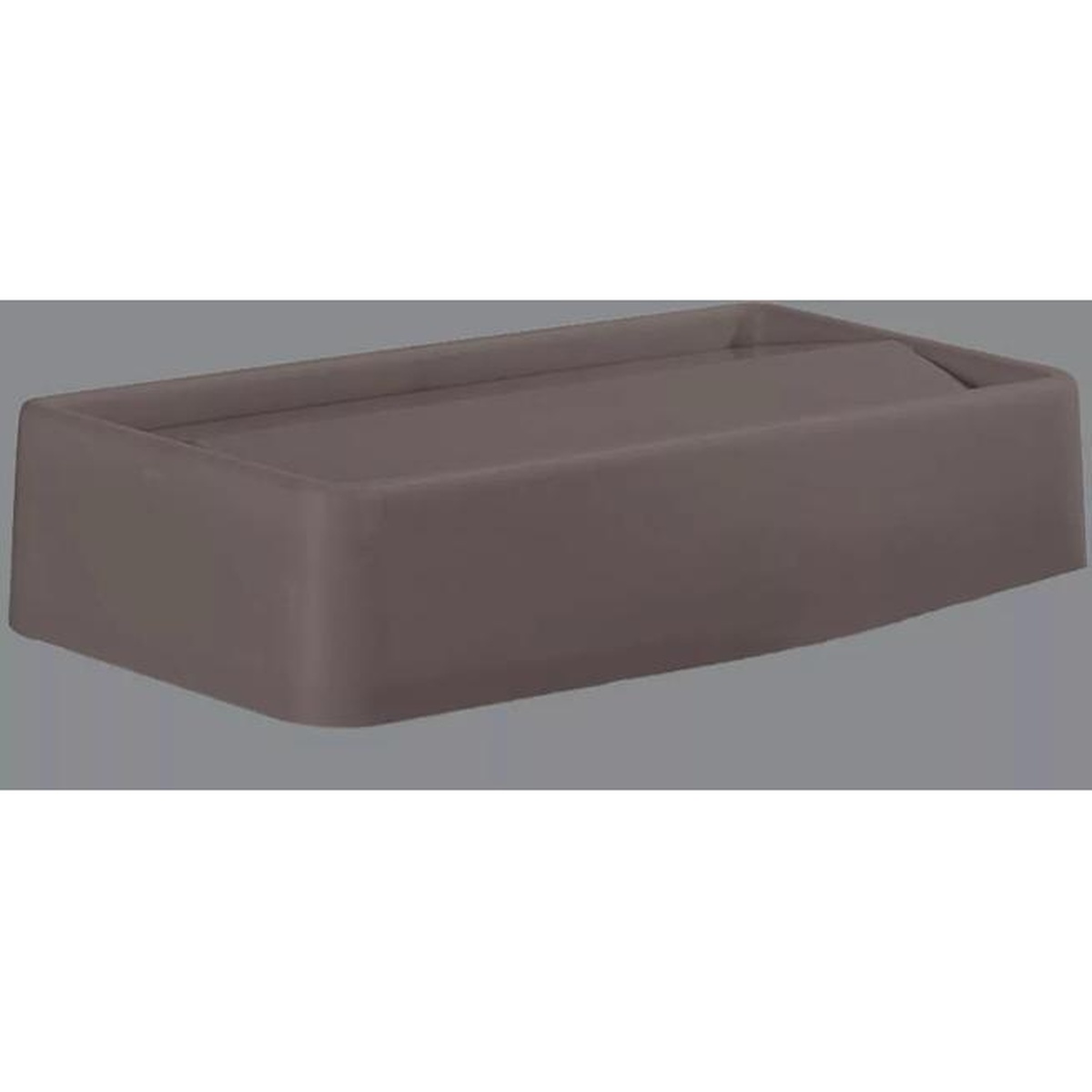 TrimLine rectangular swing top waste container lid side profile view showing low-profile form factor