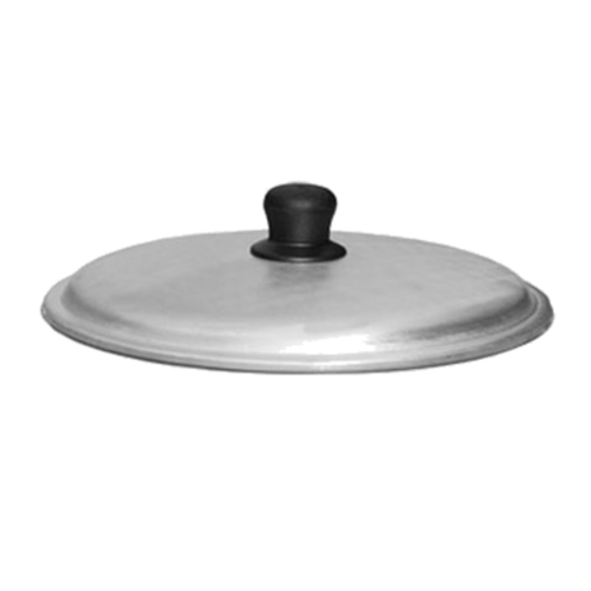 Town Equipment 34306 aluminum caldero lid with black knob handle, 14-inch diameter