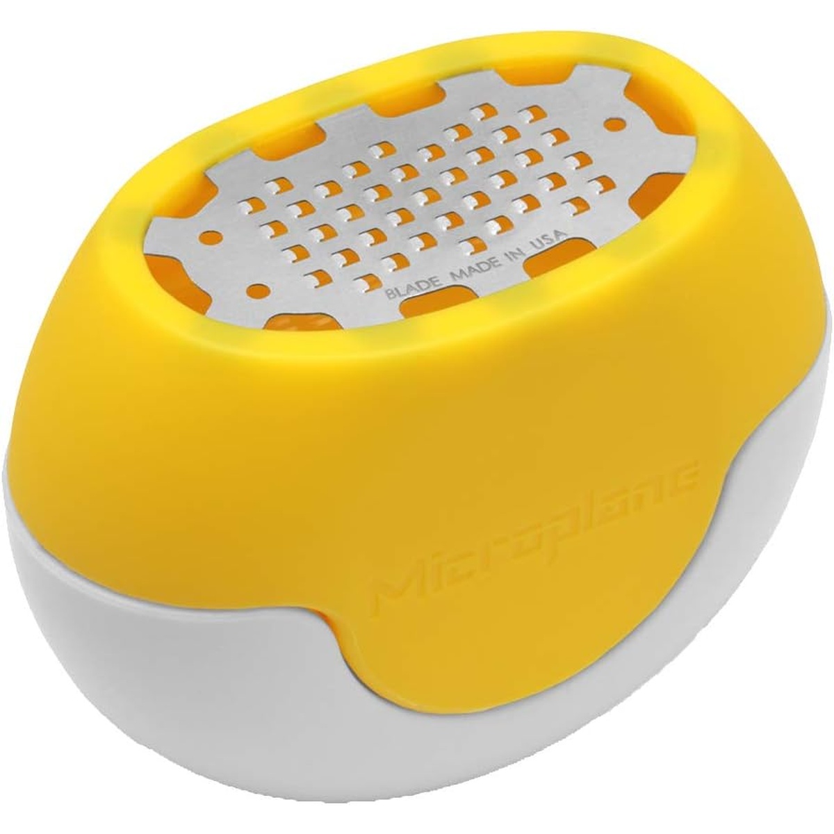 Compact yellow Microplane Flexi Zesti in closed position