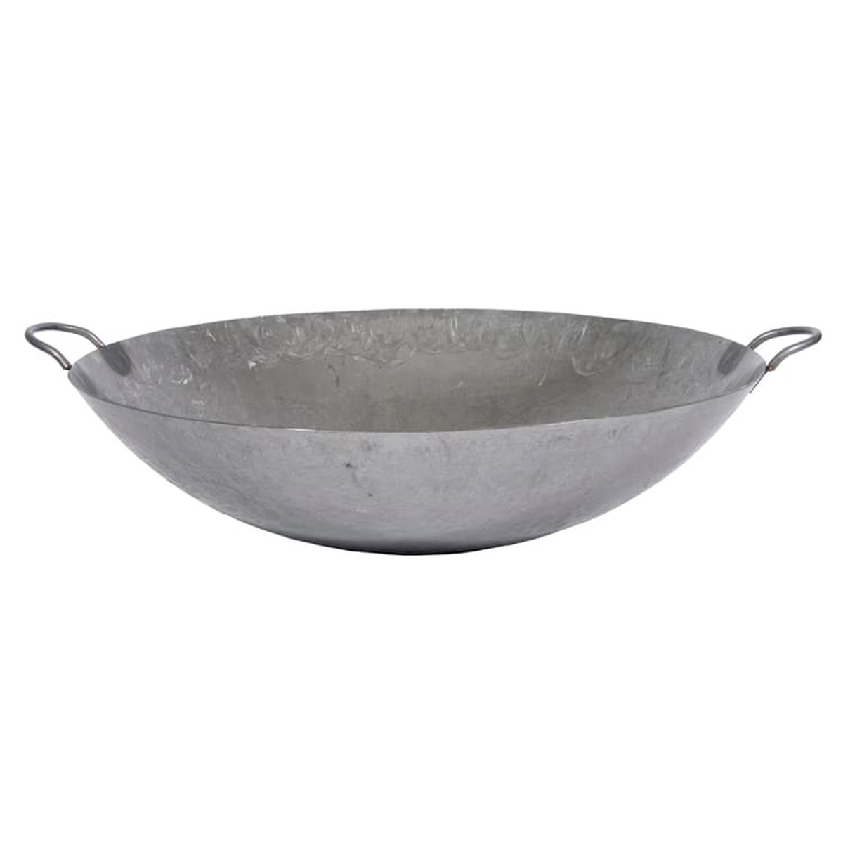 Town 34720 20-inch hand hammered Cantonese wok with two welded handles, cold forged steel construction
