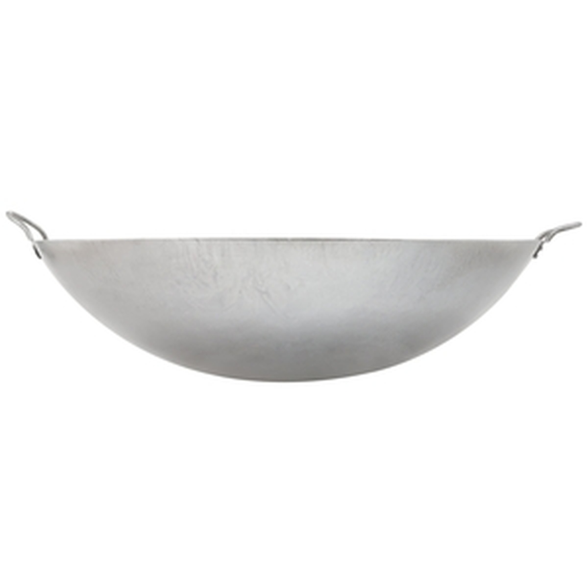 Town 34726 hand-hammered carbon steel Cantonese wok front view showing hammered surface texture