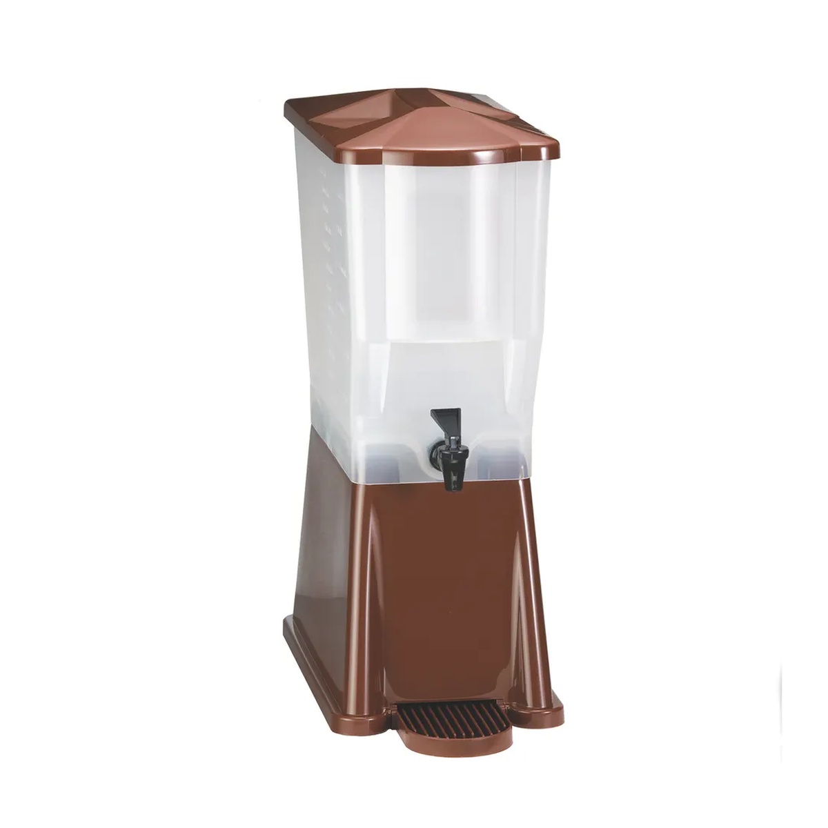 TableCraft 354B brown replacement base shown assembled with Slimline 354DP beverage dispenser