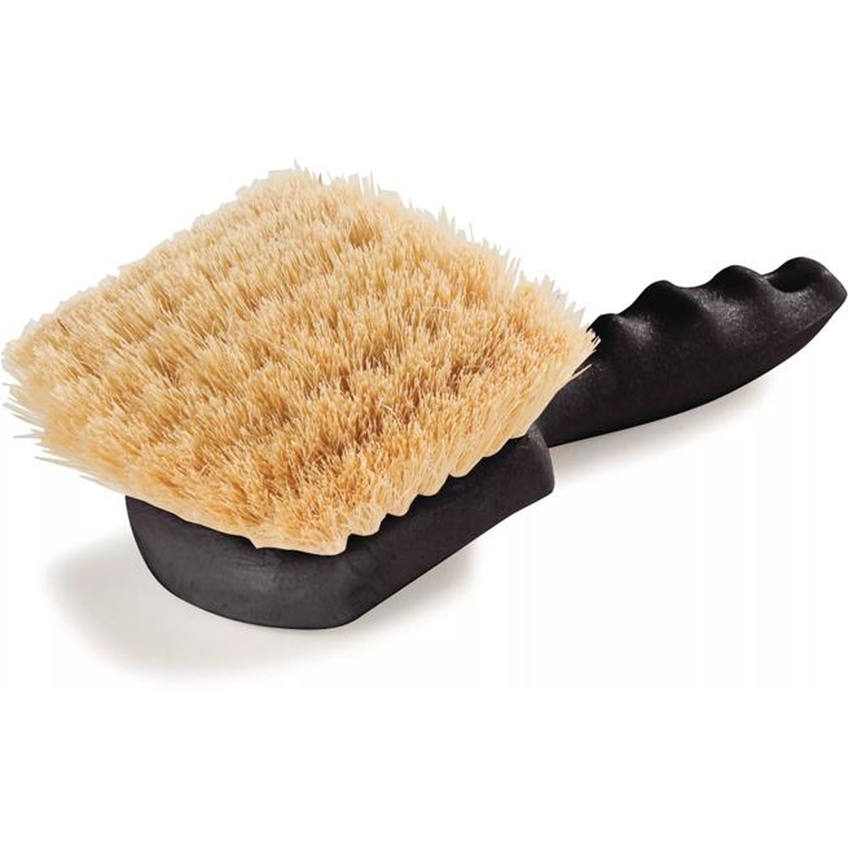 Sparta Utility Scrub Brush top-down view showing wide dense bristle head and contoured black plastic grip block