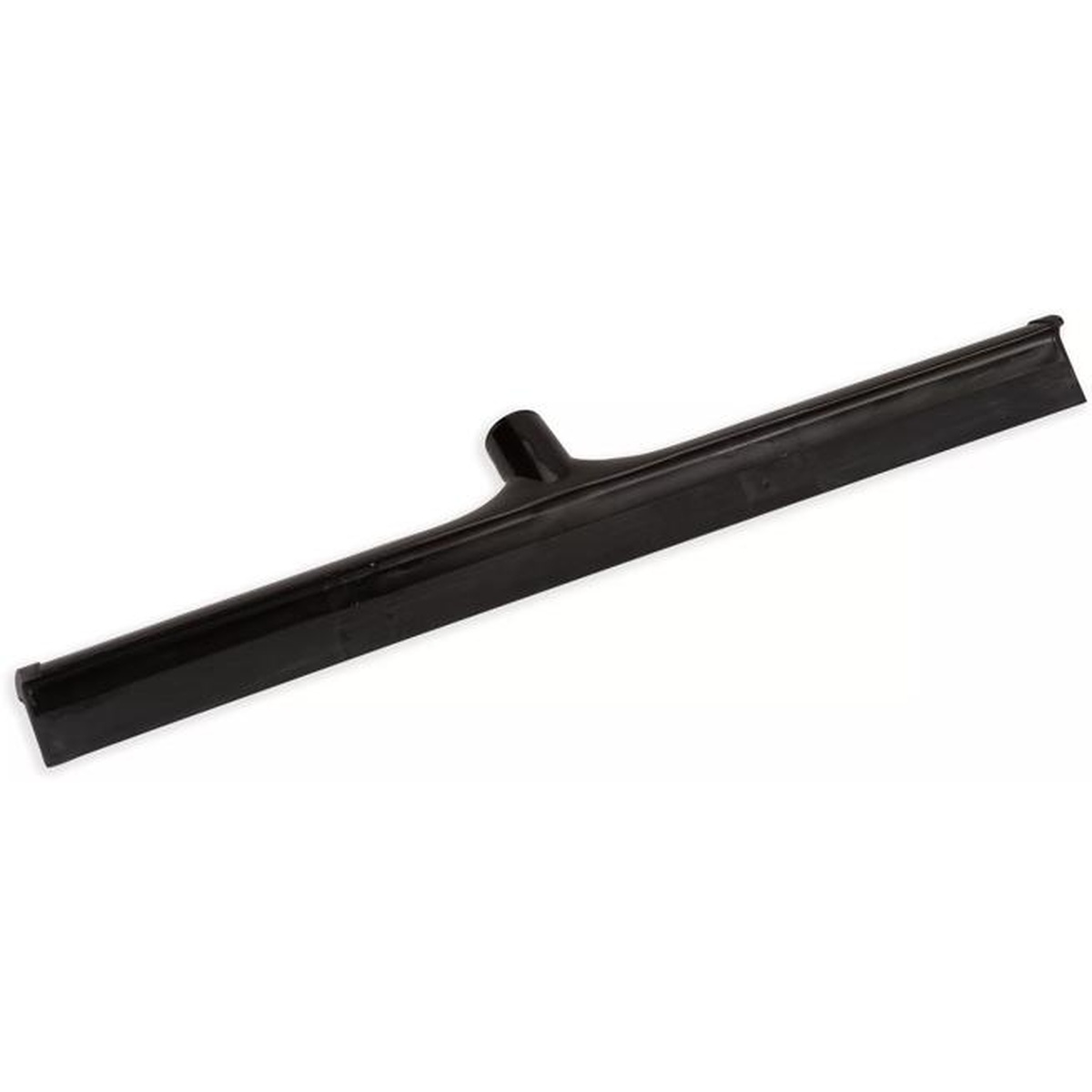 Sparta Single Blade Squeegee 24 inch Black, full front view showing T-style handle socket and straight blade