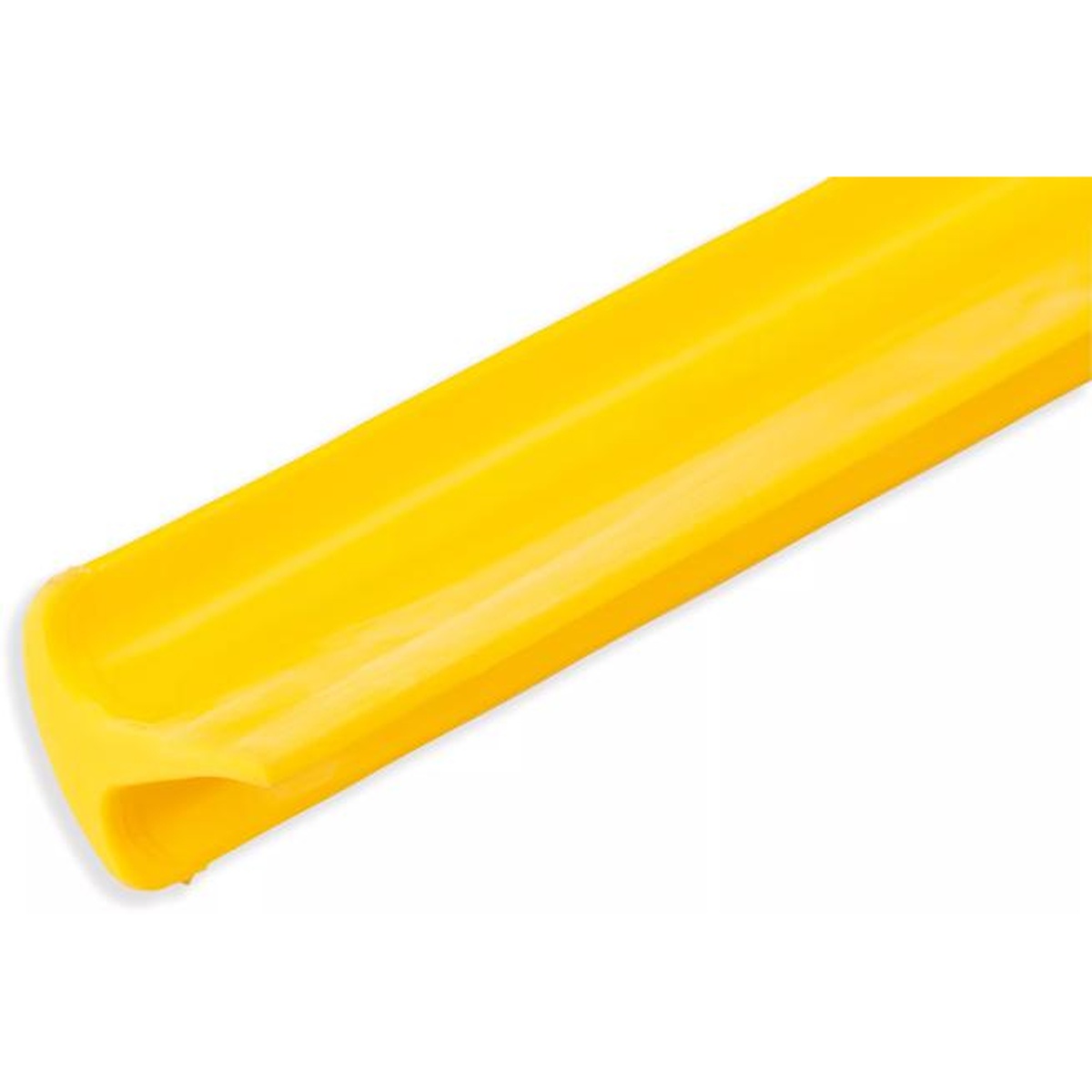 Close-up detail of yellow thermoplastic rubber blade edge on Sparta squeegee