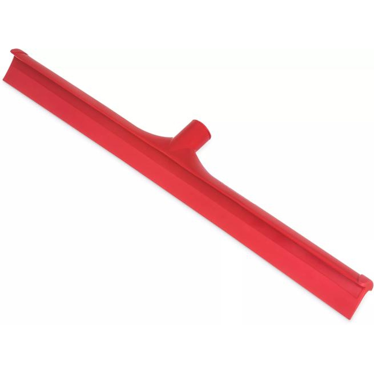 Sparta red single blade floor squeegee 24 inch full product view at angle