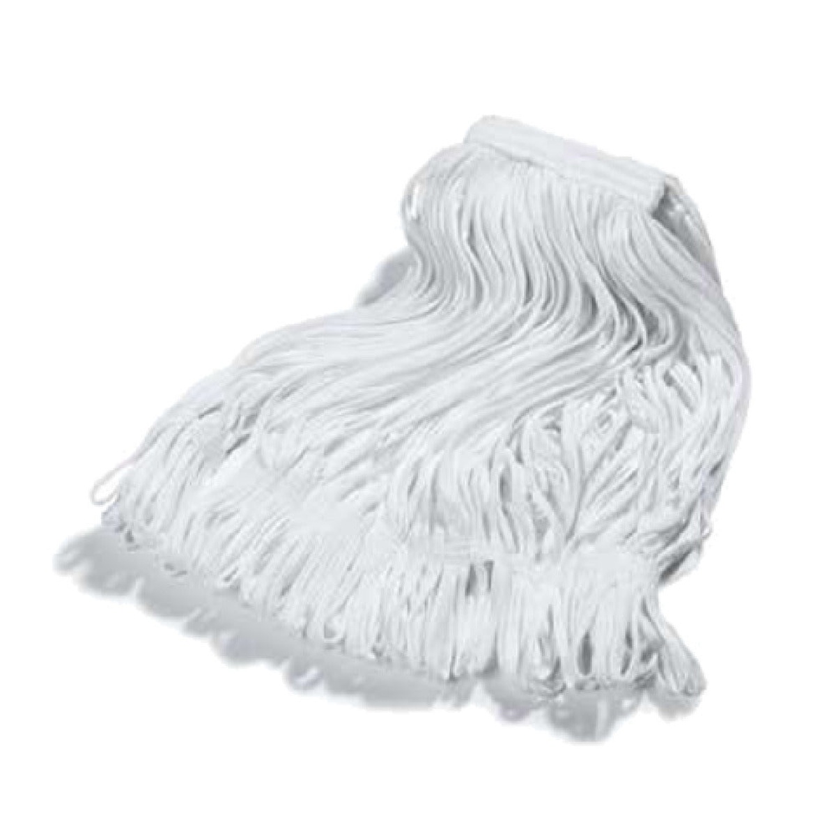 Carlisle 36932000 white cut-end wet mop head with cotton blend fibers