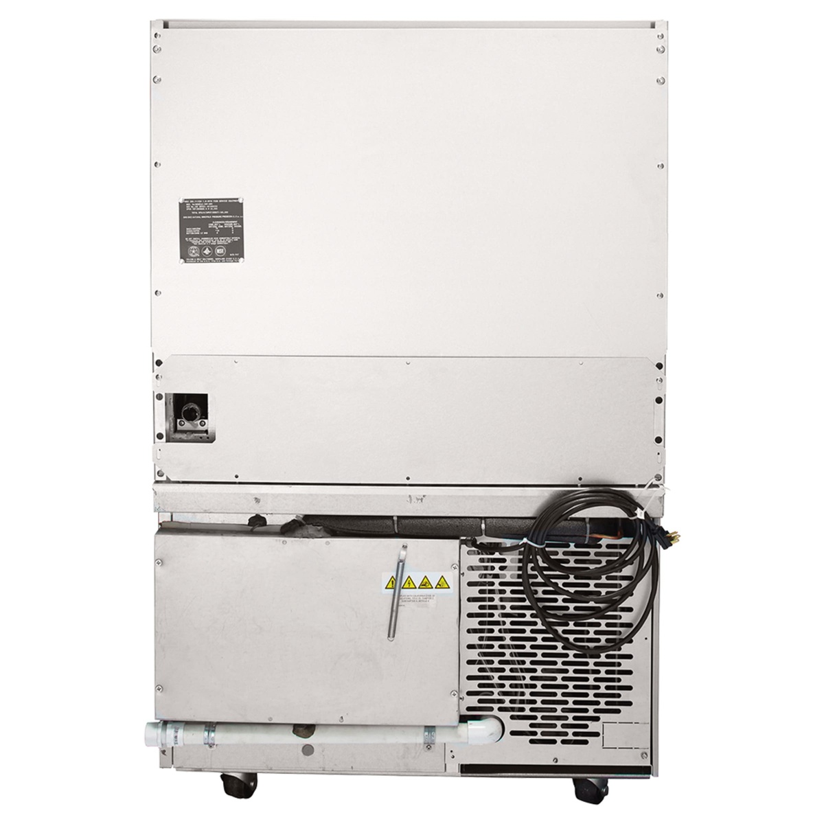 Rear view of Vulcan 36C-6BP range showing back panel and utility access