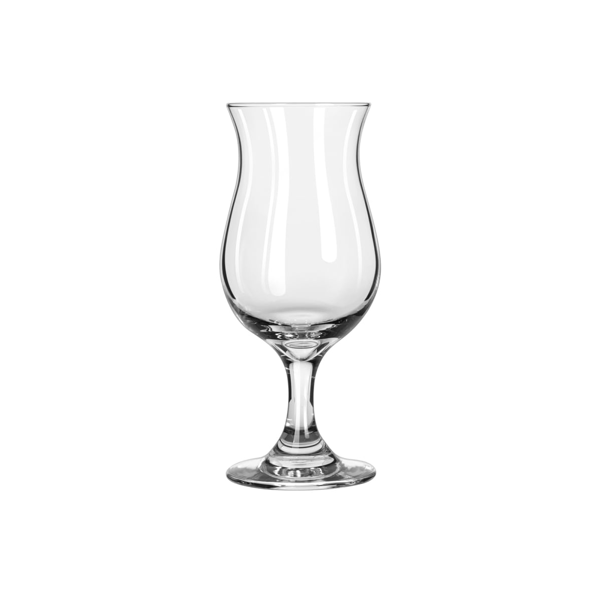 Libbey 3715 Embassy Royale Poco Grande glass full side view showing fluted bowl and stem