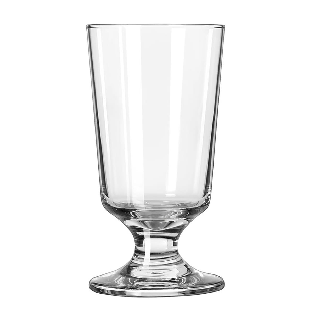 Libbey 3736 Embassy 8 oz clear footed highball glass with stem and wide base