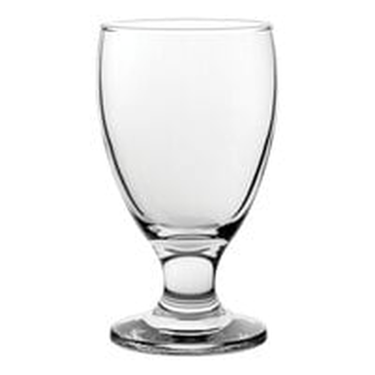 Libbey Embassy 3752HT banquet goblet isolated on white background showing full profile