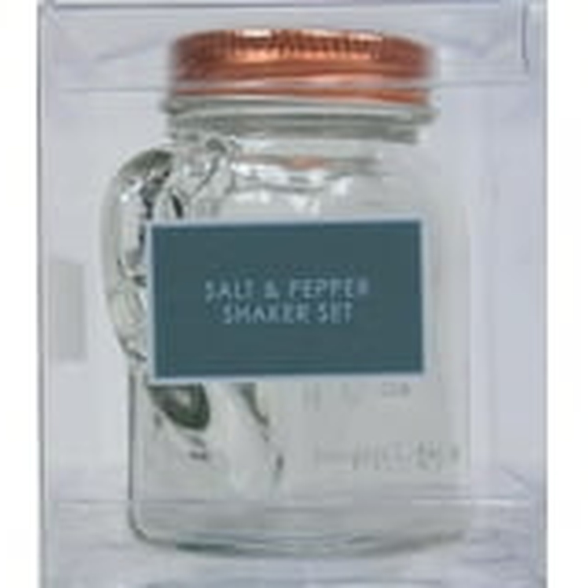 Single Olde Thompson Mason Jar Salt and Pepper Shaker Set in retail packaging