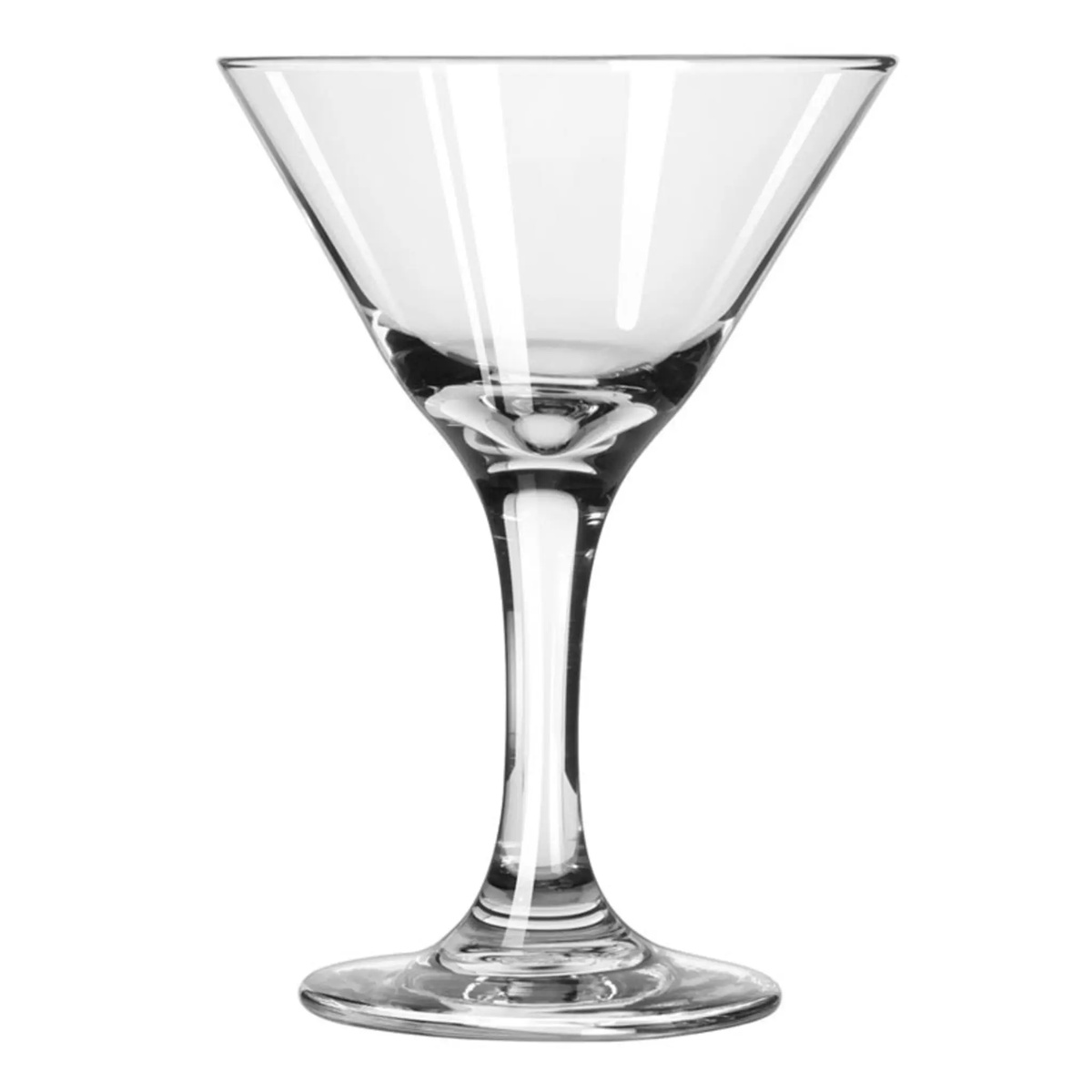 Libbey Embassy 3771 5 oz. clear martini cocktail glass with slender stem and wide rim
