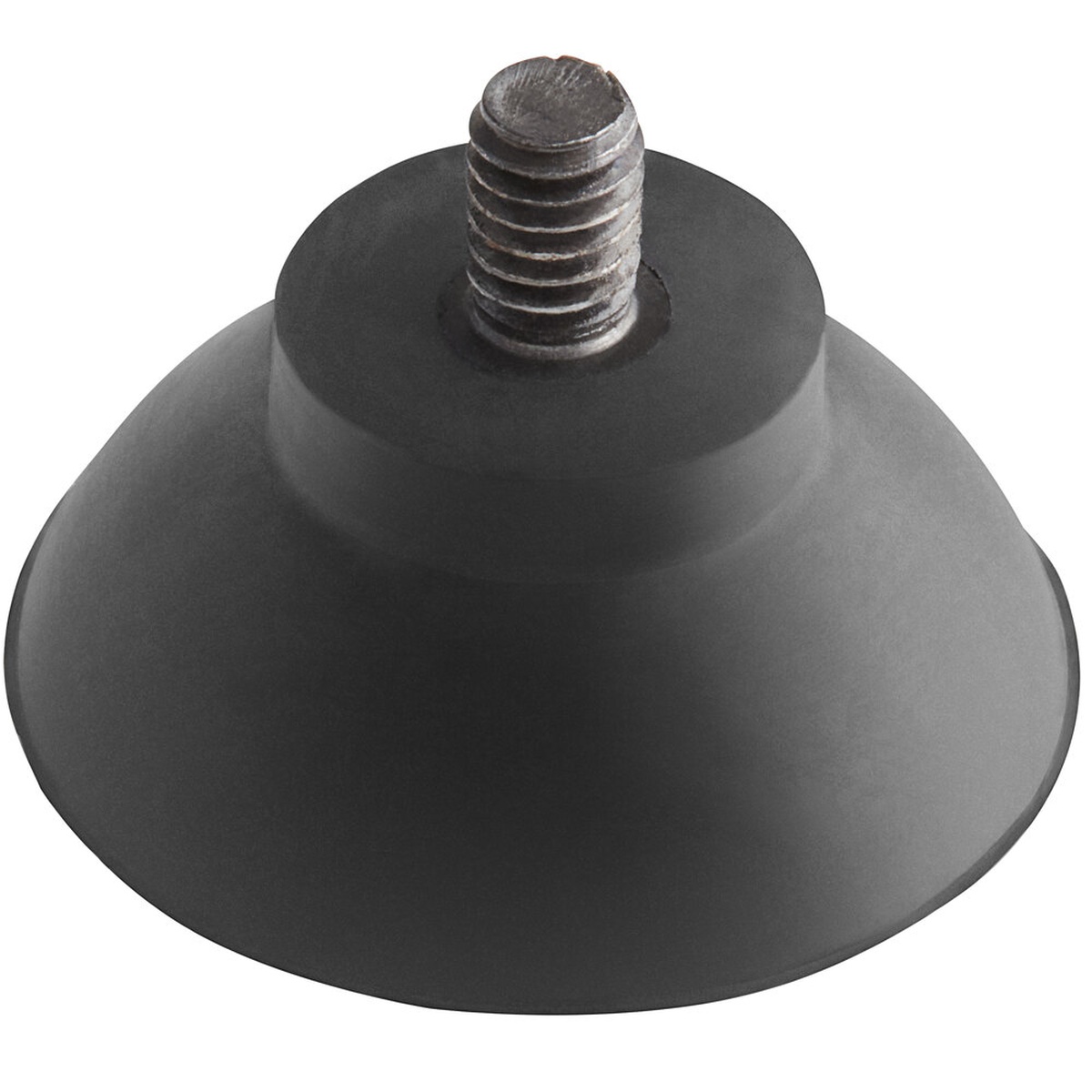 Vollrath 379015 black rubber suction foot with threaded metal stud