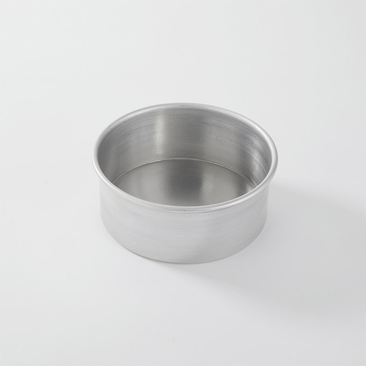 American Metalcraft 3807 7-inch round aluminum cake pan with straight sides and brushed finish